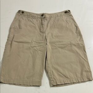 Lands' End Tan Bermuda Shorts Size 6
